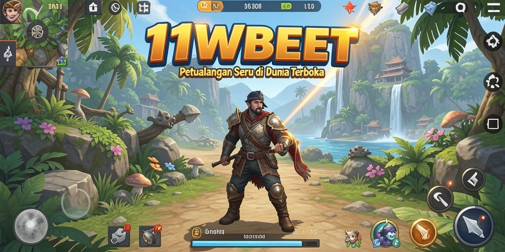 Tangkapan layar menunjukkan dunia terbuka penuh petualangan di 11WBET.