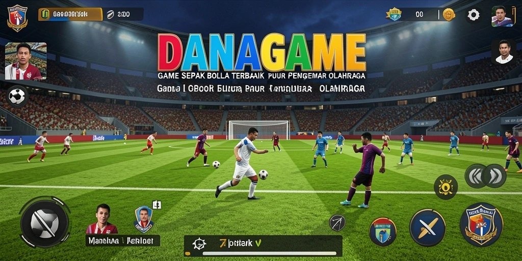 Tampilan gameplay dan antarmuka yang menarik dalam DANAGAME.
