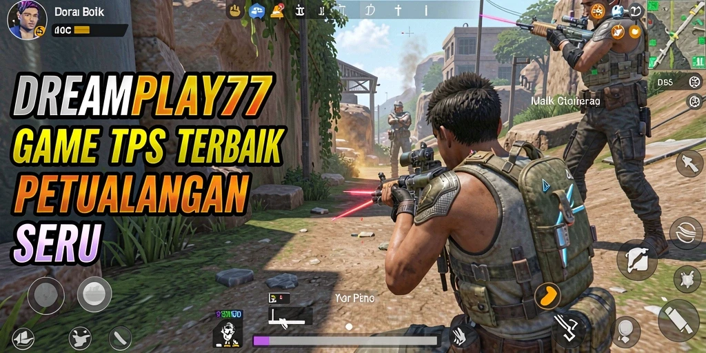 Screenshot menunjukkan aksi seru dalam permainan TPS.