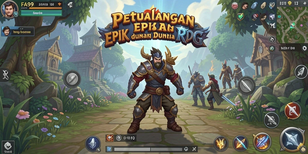 Tampilan gameplay epic MMORPG yang menantang.