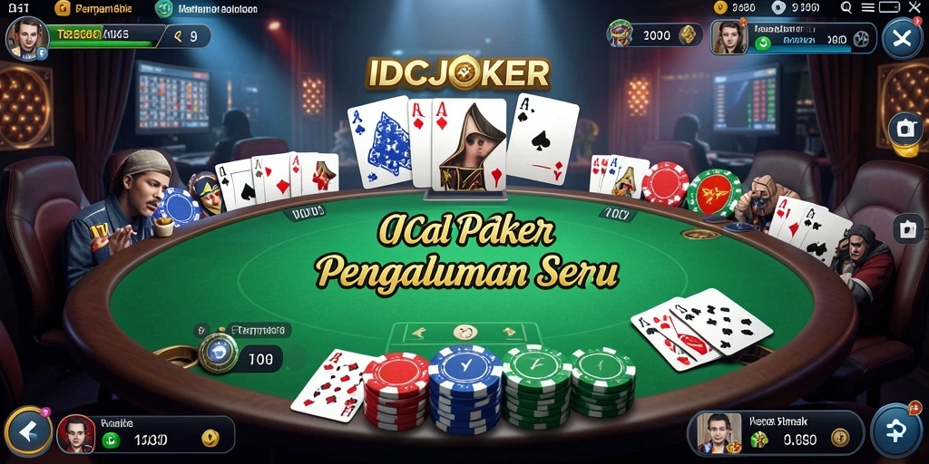 Tampilan seru permainan Poker di IDCJOKER yang penuh strategi.