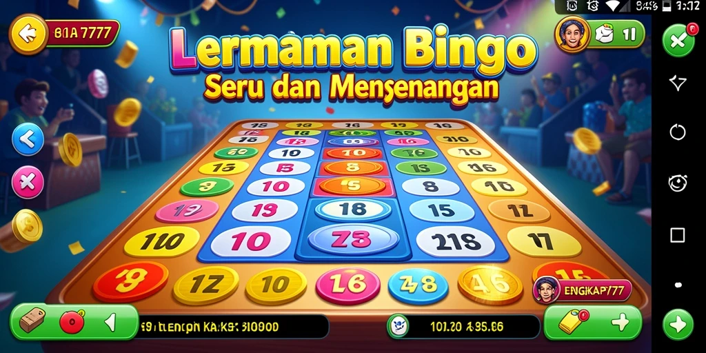 Tampilan gameplay LENGKAP777 dengan suasana Bingo yang seru.