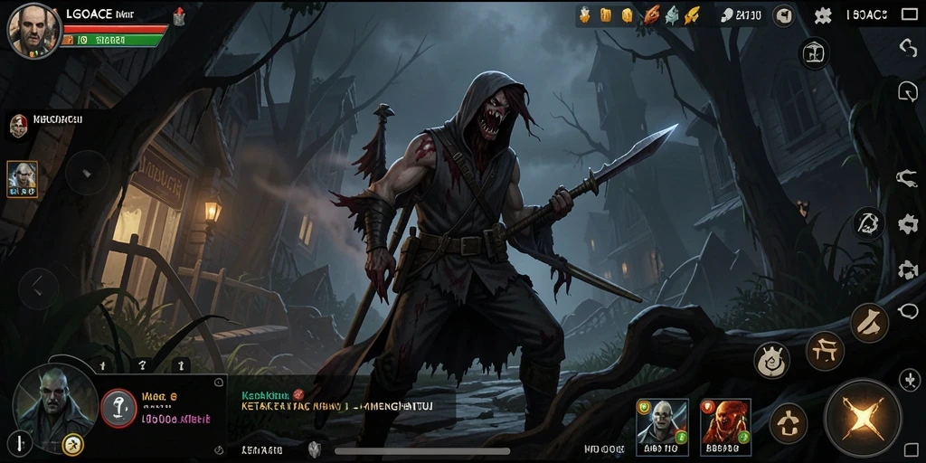 Tangkapan layar gameplay LGOACE yang menyeramkan dan mendebarkan.