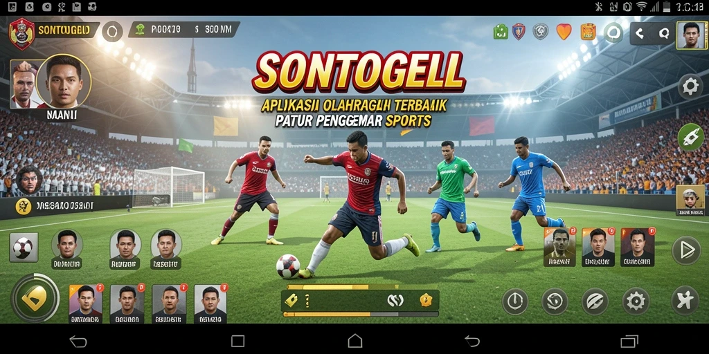Tampilan gameplay SONTOGEL yang menarik dengan aksi olahraga seru.