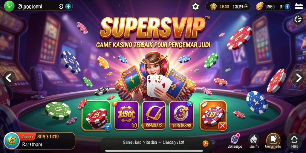 Tampilan menarik dari gameplay Kasino SUPERSVIP yang seru.