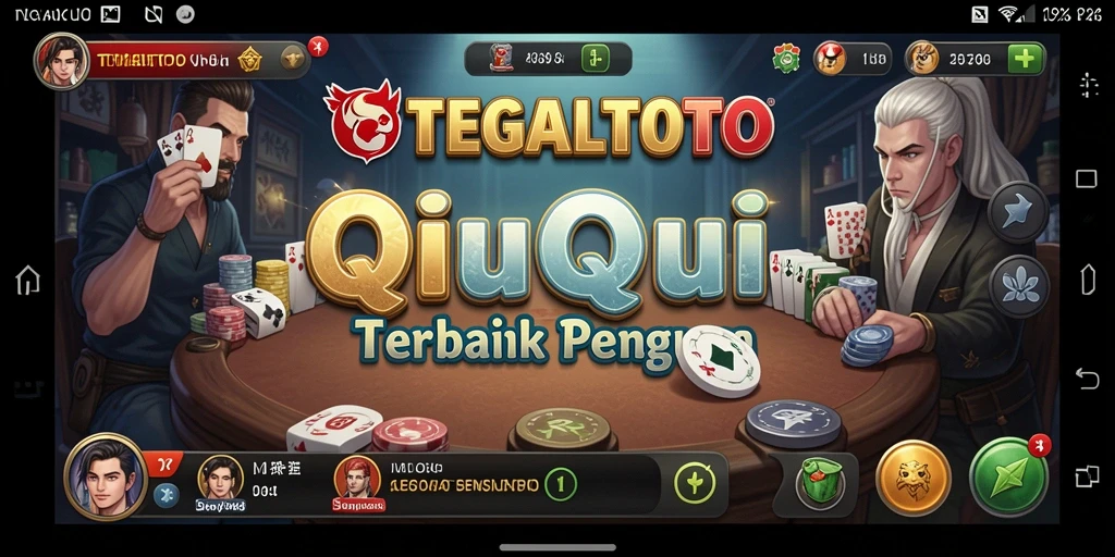 Tampilan menarik dari gameplay QiuQiu TEGALTOTO yang menantang.