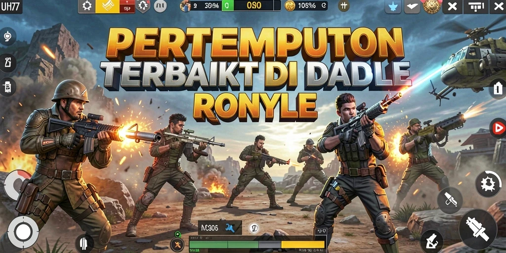 Screenshot UH77 menampilkan aksi Battle Royale yang intens dan mendebarkan.