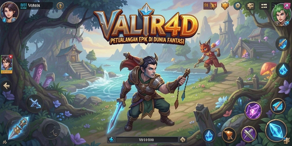 Tampilan gameplay VALIR4D dengan aksi pertarungan yang mendebarkan.