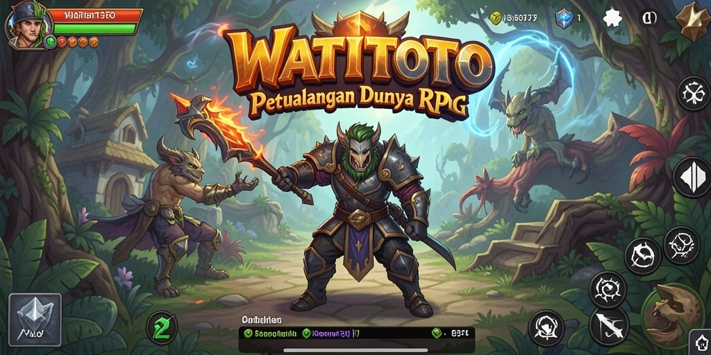 Tampilan gameplay WATITOTO yang mendebarkan dengan pertempuran epik.